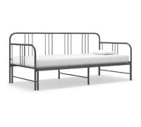 VIDAXL Canapé-lit extensible - Gris Métal