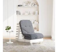 vidaXL Canapé-lit futon avec matelas 60x206x11 cm bois massif de pin Marron