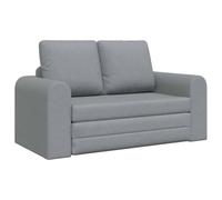 vidaXL Canapé-lit 2 en 1 Tissu Gris clair 148 x 71 x 83 cm