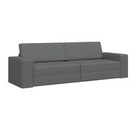 vidaXL Canapé-Lit Gris foncé 245 x 78 x 77 cm Tissu | Change facilement de canapé à lit, Suffit pour 3 personnes, Une couleur gris foncé moderne, s'adapte à tous les styles