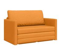 vidaXL Canapé-lit 110 cm Tissu - Moderne et Ajustable, Gain de place - Jaune foncé