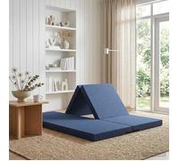 vidaXL Canapé-lit Pliable 140 x 67 x 45 cm Bleu, Canapé-lit Pliable Ajustable, mobilier Moderne, Gain de Place pour Chambre, Salon, canapé Multifonctionnel