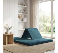 vidaXL Canapé-lit pliable 140 x 67 x 45 cm Bleu