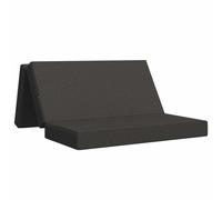 vidaXL Canapé-lit pliable 140 x 67 x 45 cm Gris foncé