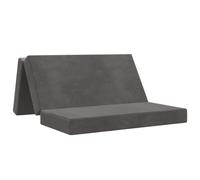 vidaXL Canapé-lit pliable 160 x 67 x 45 cm Gris foncé
