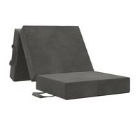 vidaXL Canapé-lit pliable 90 x 67 x 45 cm Gris foncé