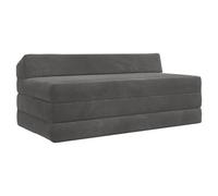 vidaXL Canapé-lit pliable Gris foncé 120 x 60 x 49 cm Tissu
