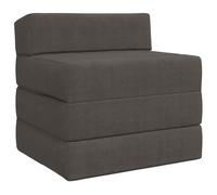 vidaXL Canapé-lit pliable Gris foncé 200 x 70 x 10 cm