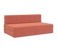 vidaXL Canapé-lit pliable Rouge orange 152 x 86,5 x 60 cm Tissu, Canapé-lit ajustable, canapé rectangulaire convertible, meuble gain de place pour salon, chambre