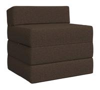 vidaXL Canapé-lit pliable Taupe 200 x 70 x 10 cm Tissu