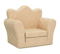 Fauteuil bebe - canape bebe Vidaxl - 357055 - Canapé-lit pour Enfants crème Peluche Douce