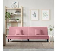 vidaXL Canapé-lit Velours Rose