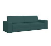 vidaXL Canapé-Lit Vert foncé 245 x 78 x 77 cm tissu | Se transforme facilement de canapé en lit, Assez grand pour 3 personnes, Fini vert foncé qui illumine n'importe quelle déco