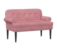 vidaXL Canapé Love Seat avec capitonnage en Boutons Rose Velours (V),