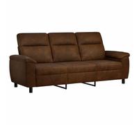 vidaXL Canapé Marron 214 x 90 x 95 cm Simili Daim, Salon, canapé Moderne, Assise Confortable, Fauteuil stylé, suède synthétique, rembourré, Meuble Durable