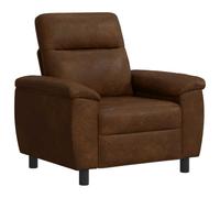 vidaXL Canapé Marron 95 x 90 x 95 cm Simili Daim