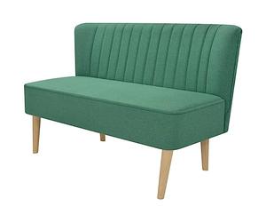vidaXL Canapé Meuble Sofa pour Salon Bureau 117 x 55,5 x 77 cm Tissu Vert