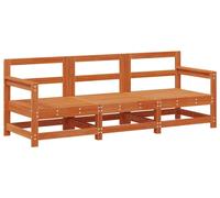 vidaXL Canapé modulable 3 pièces Marron cire