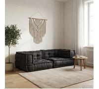 vidaXL Canapé modulaire 2 places anthracite 140x70x36 tissu 4019028