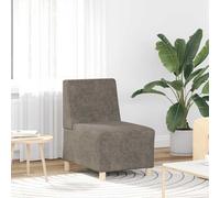 Vidaxl Canapé Modulaire Sans Accoudoirs Gris Foncé 55 Cm Similicuir Suède