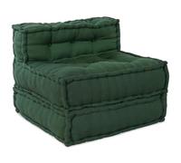vidaXL Élément de canapé modulaire vert 70x70x54 cm Tissu