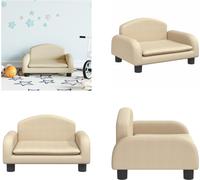 vidaXL Canapé pour enfants Crème 50x40x30 cm Stoff - Canapé pour enfants - Canapé pour enfants - Minisofa - Spielzimmersofa