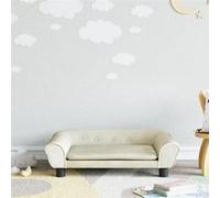 vidaXL Canapé pour enfants crème 70x45x26 cm velours, mini canapé, mini canapé-chaise, mini canapé pour enfants, canapé de 3196406 Blanc G