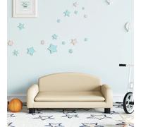vidaXL Canapé pour enfants crème - 70x45x30 cm - Tissu