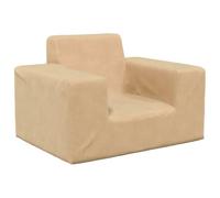 vidaXL Canapé pour Enfants Crème Peluche Douce, Mini canapé, Mini canapé pour Enfants, siège pour Enfants, Fauteuil pour Enfants