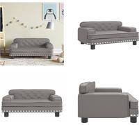 vidaXL Canapé pour enfants Grau 70x45x30 cm Cuir artificiel - Canapé pour enfants - Canapé pour enfants - Minisofa - Spielzimmersofa