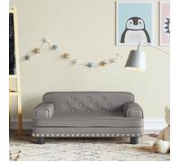 vidaXL Canapé pour enfants 3196303 - mini canapé-chaise gris 70x45x30 cm similicuir