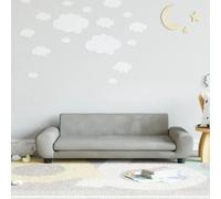 Vidaxl Canapé pour enfants Gris clair 100x54x33 cm