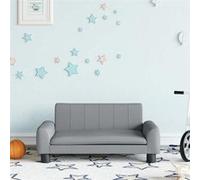 vidaXL Canapé pour enfants gris clair 70x45x30 cm tissu 3196269 Gris G