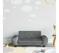 Vidaxl Canapé pour enfants Gris foncé 70x45x33 cm