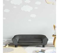 vidaXL Canapé pour enfants - Gris foncé velours