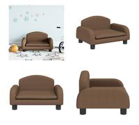 vidaXL Canapé pour enfants Marron 50x40x30 cm Tissu - Canapé pour enfants - Canapé pour enfants - Minisofa - Canapé pour salle de jeux