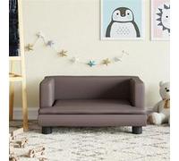 vidaXL Canapé pour enfants marron 60x40x30 cm similicuir, mini canapé, mini canapé-chaise, mini canapé pour enfants, canapé 3196326 Marron G
