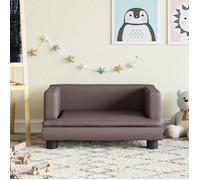 vidaXL Canapé pour enfants marron - 60x40x30 cm - Similicuir