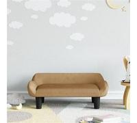 vidaXL Canapé pour enfants marron 70x40x24 cm velours
