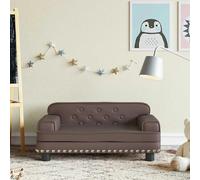vidaXL Canapé pour enfants marron - 70x45x30 cm