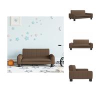 vidaXL Canapé pour enfants Marron 70x45x30 cm Tissu - Meubles pour bébés et jeunes enfants