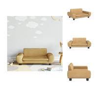 vidaXL Canapé pour enfants marron 70x45x33 cm velours - Meubles pour bébés et jeunes enfants