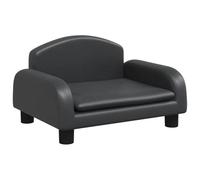 vidaXL Canapé pour enfants similicuir noir 50x40x30 cm
