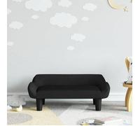 vidaXL Canapé pour enfants Mini canapé-chaise velours 70x40x24 cm Noir