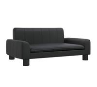 vidaXL Canapé pour enfants Mini – Similicuir 70x45x30 cm – Noir