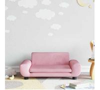 vidaXL Canapé pour enfants en velours 70 x 45 x 33 cm Rose G