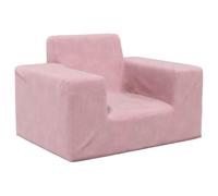 vidaXL Canapé pour enfants en peluche douce - Mini - Rose