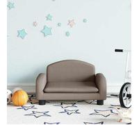 vidaXL Canapé Enfant Taupe