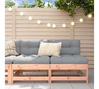 vidaXL Canapés centraux avec coussins 2 pcs bois massif douglas