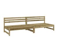 vidaXL Canapés centraux de jardin 2 pcs - 120x80 cm - Pin imprégné
